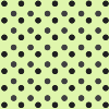 Tiny Black Polka Dot on Green Background