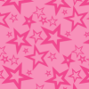 hot pink with black stars background