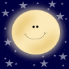 Animated Moon and Stars