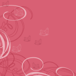 Pink Swirly Butterfly MySpace Layout