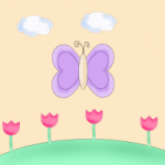 Cute Butterfly MySpace Layout
