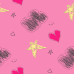 Pink Hearts and Black Clouds MySpace Layout