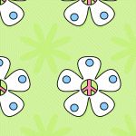 Flower Peace Sign MySpace Layout