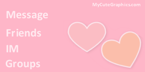 Light Pink and Light Peach Hearts Contact Table