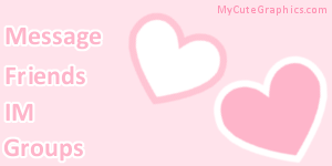 Pink and White Hearts on Light Pink Contact Table
