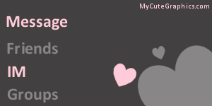 Pink and Gray Hearts Contact Table