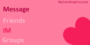 Hot Pink Heart Contact Table
