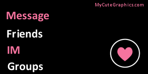 Hot Pink Heart Contact Table