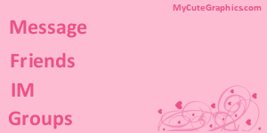 Pink Hearts and Swirls Contact Table