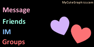 Pink and Purple Hearts On Black Contact Table
