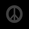 Black Peace Sign Background