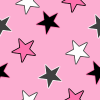 Black Pink and White Star Background