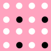 Tiny Black Pink and White Polka Dot Background