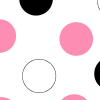 Black and Pink Polka Dot Background