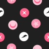 Funky Black Pink White Background