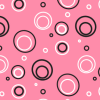 Black Pink and White Circles Background