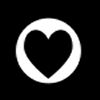 Black Heart and White Polka Dot Background