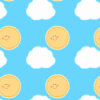 Sun and Clouds Background