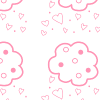Pink and White Clouds Background