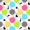 Colorful Polka Dot and Lightning Background