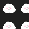 Cute Black and White Cloud Background