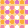 Pink Purple and Orange Polka Dot Background