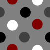 Black Red White Gray Polka Dot Background