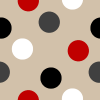 Black Red and Beige Polka Dot Background