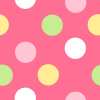 Pink Yellow and Green Polka Dot Background