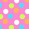 Colorful and Bright Pink Polka Dot Background