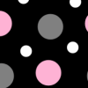 Pink Black White Polka Dot Background