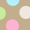Brown Pink and Blue Polka Dot Background