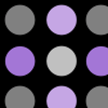 Black and Purple Polka Dot Background