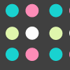 Blue Pink and Green Polka Dot Background