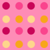 Pink and Yellow Polka Dot Background