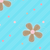 Blue Pink and Brown Flower Background