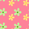 Pink Green and Yellow Flower Background