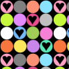 Polka Dot Heart Background