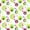 Black Pink and Green Heart Background