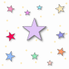 Tiny Colorful Stars Background