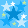 Blue and Green Stars Background