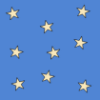 Yellow and Blue Stars Background