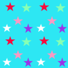 Bright Teal Stars Background