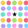 Stars and Polka Dots Background